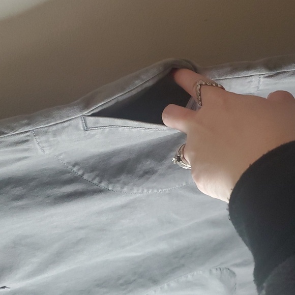 Vineyard Vines Utility Cotton Viscose Spandex Mini Dress Size 2 Chest Pockets - Picture 3 of 12